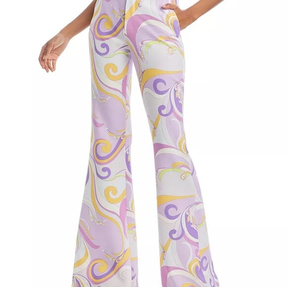 L'AGENCE ! Lane Flared Trouser, Light Orchid Multi Saint Martin (US/2) - Picture 3 of 11